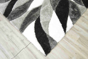 4D Shaggy Rug Design 6994 Red 5x8 (5'2x7'5")"
