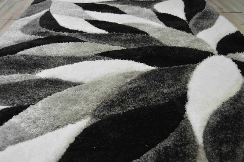 4D Shaggy Rug Design 6994 Brown 8x11 (7'8x10'8")"