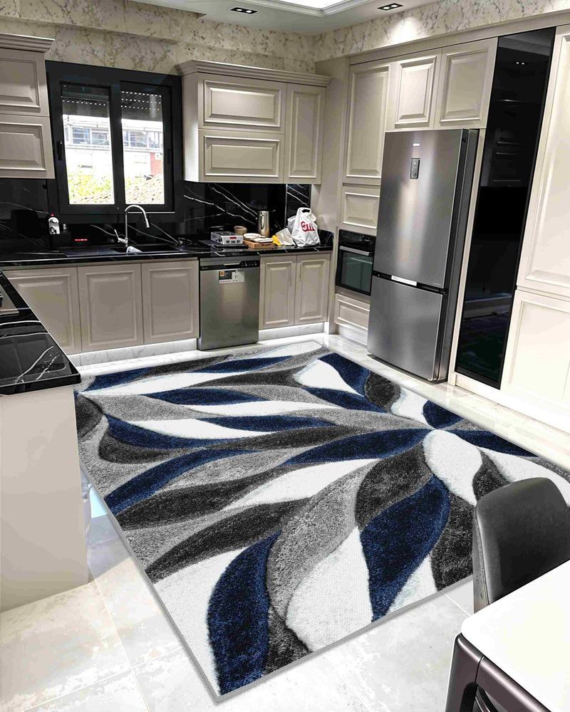 4D Shaggy Rug Design 6994 Brown 4x6 (3'9x5'3")"