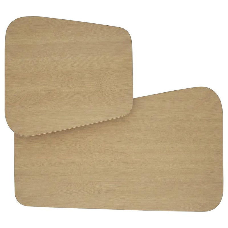 Lester 2-Piece Rounded Pedestal Nesting Coffee Table Set