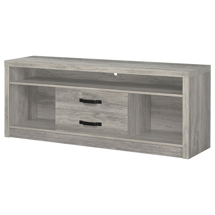 Burke 2-drawer TV Console Grey Driftwood