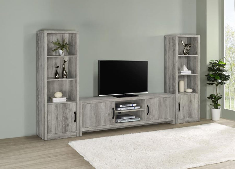 Burke 3-Piece TV Entertainment Center Fits 77-Inch TVs