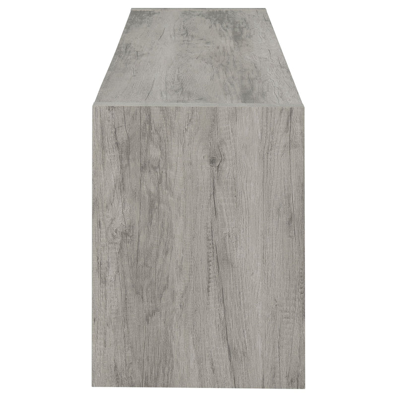Burke 2-door Engineered Wood 71-inch TV Stand Grey Driftwood