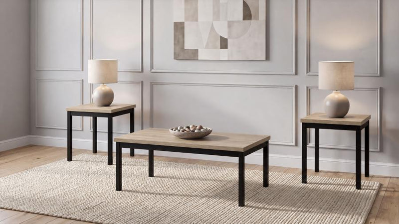 Garza 3-Piece Rectangular Coffee Table Set