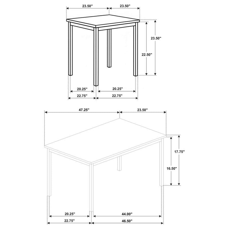 Garza 3-Piece Rectangular Coffee Table Set