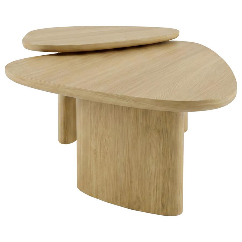 Arjona 2-Piece Triangular Nesting Coffee Table Set