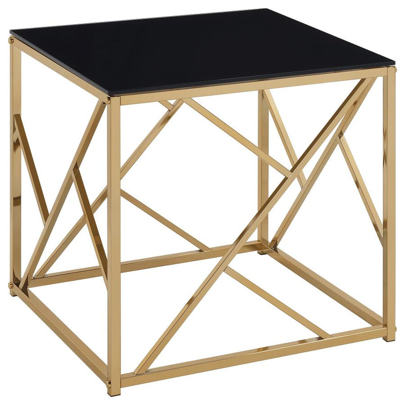 Comisso Contemporary 3-Piece Tempered Glass Coffee Table Set