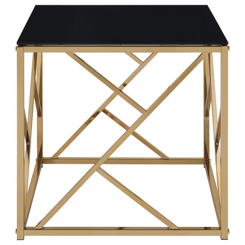 Comisso Contemporary 3-Piece Tempered Glass Coffee Table Set