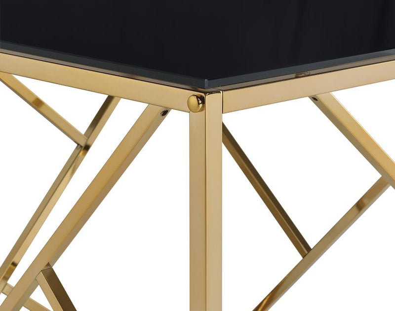 Comisso Contemporary 3-Piece Tempered Glass Coffee Table Set