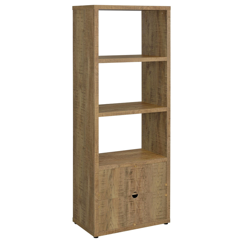 Tabby 3-shelf Engineered Wood Media Tower Mango