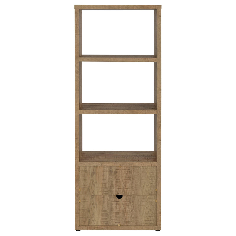 Tabby 3-shelf Engineered Wood Media Tower Mango