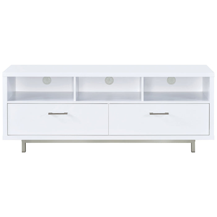 Casey 2-drawer Engineered Wood 60-inch TV Stand Cappuccino