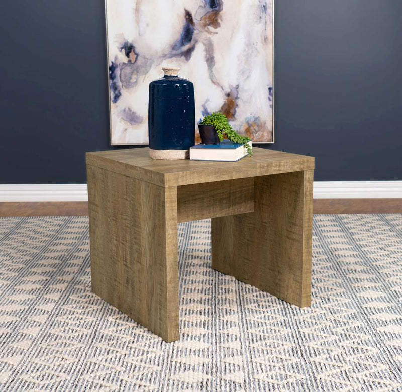 Mesa Auxiliar Lynette Square de Madera Diseñada Mango