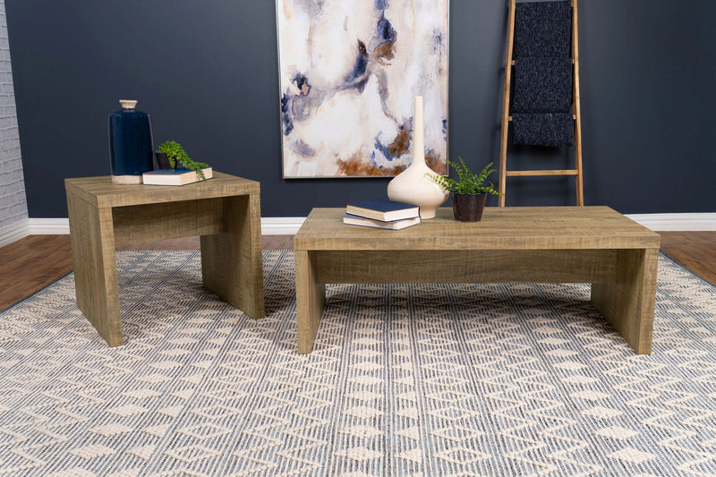 Mesa Auxiliar Lynette Square de Madera Diseñada Mango