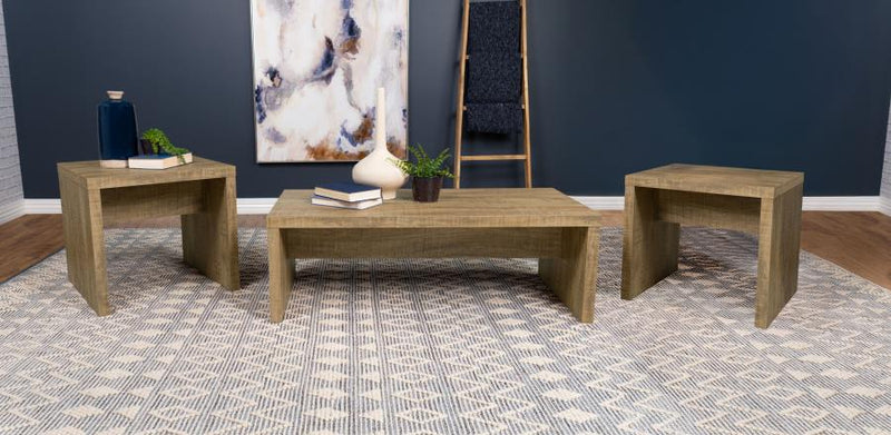 Lynette Rectangular Coffee and End Table Set Mango