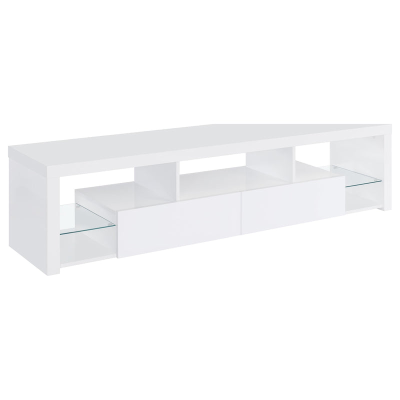 Jude 3-piece 71-inch TV Entertainment Center White High Gloss