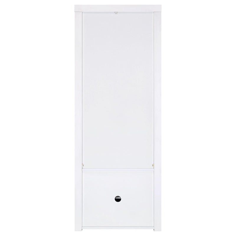 Jude 3-shelf Engineered Wood Media Tower High Gloss White