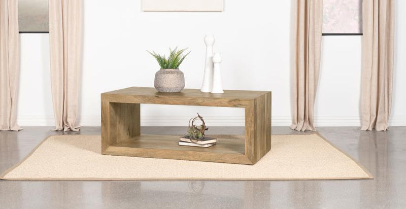 Benton Rectangular Solid Wood Coffee Table