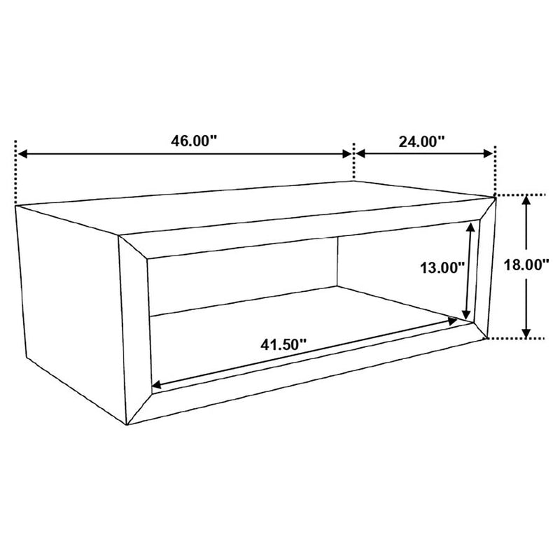 Benton Rectangular Solid Wood Coffee Table