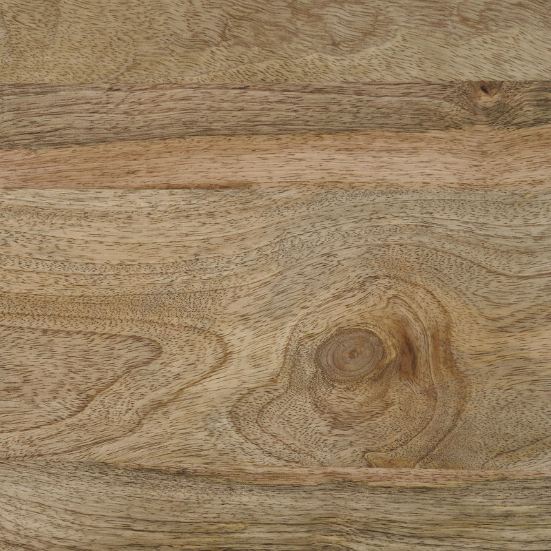 Mesa consola de madera maciza rectangular Benton, color natural