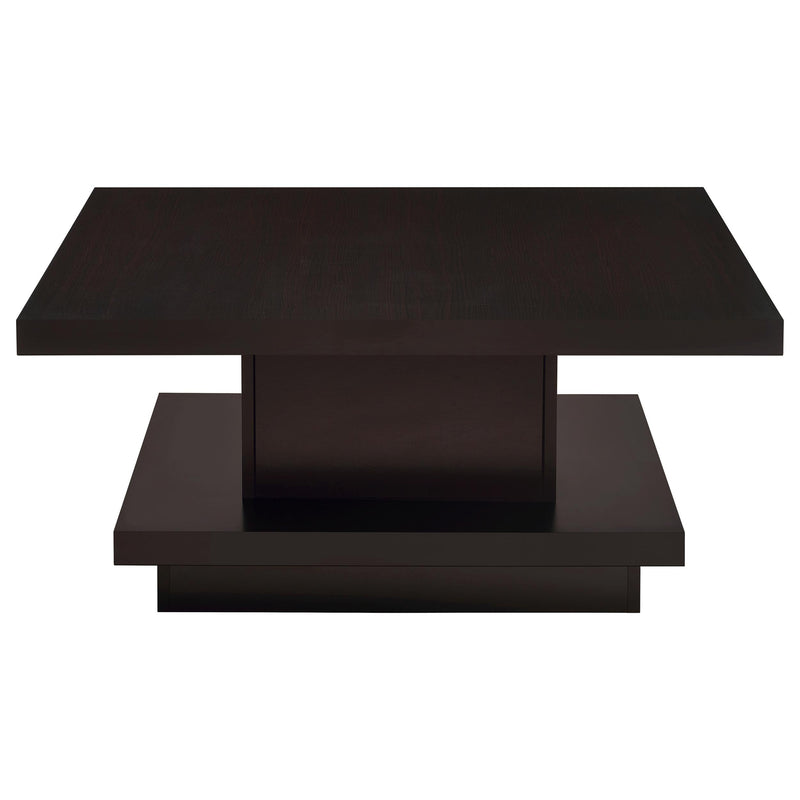 Reston Square Coffee and End Table Set Cappuccino