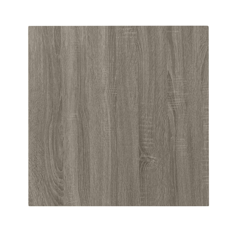 Mesa auxiliar Birdie Square de madera diseñada, gris Sonoma