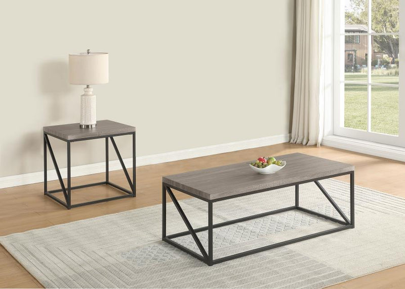 Birdie Coffee and End Table Set Sonoma Grey