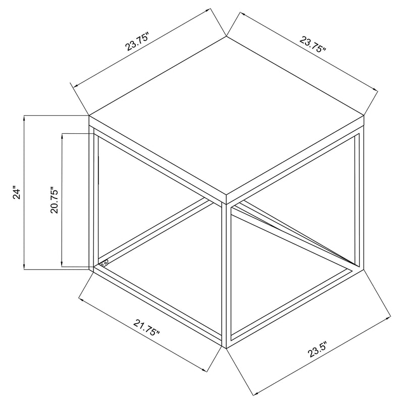 Birdie Coffee and End Table Set Sonoma Grey