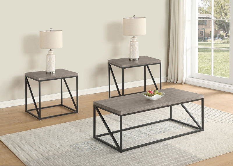 Birdie Coffee and End Table Set Sonoma Grey