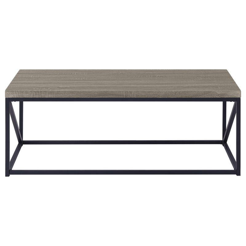 Birdie Rectangular Engineered Wood Coffee Table Sonoma Grey