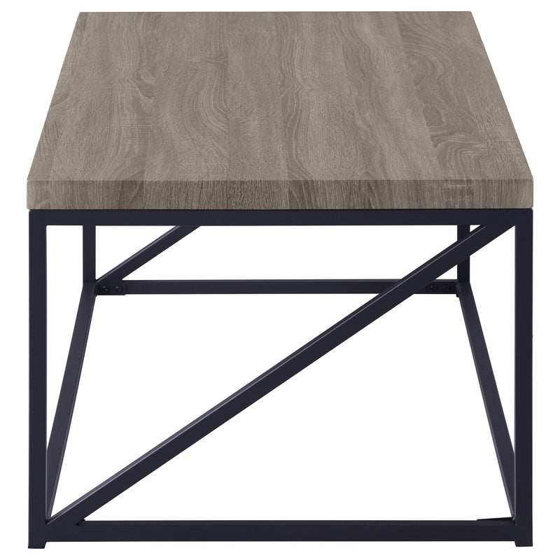 Birdie Rectangular Engineered Wood Coffee Table Sonoma Grey