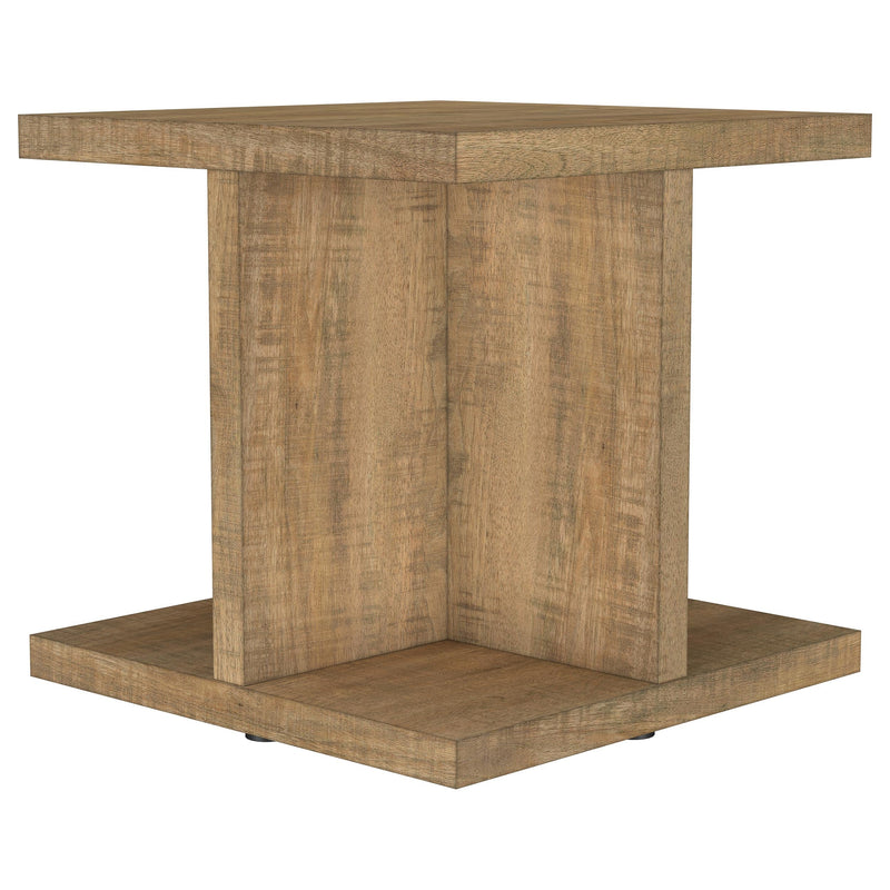 Mesa auxiliar de madera de mango de ingeniería Cortona Square