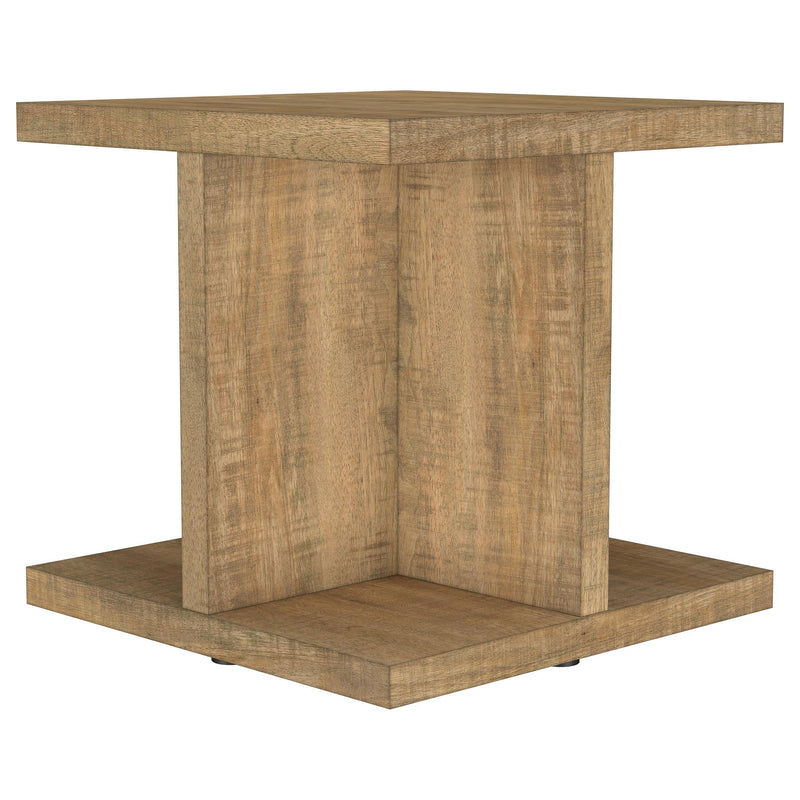 Mesa auxiliar de madera de mango de ingeniería Cortona Square