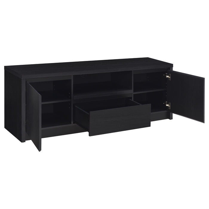 Winfield  Entertainment Center 60-inch TV Stand Black