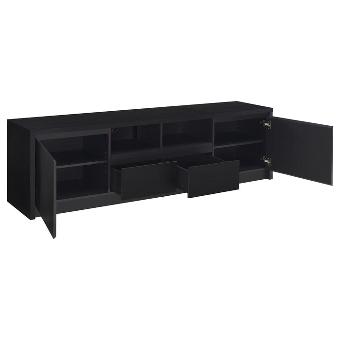 Winfield 2-door TV Stand Media Console Black