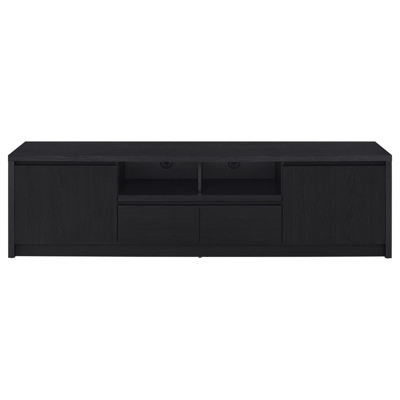 Winfield 78-inch 2-door TV Stand Media Console Black