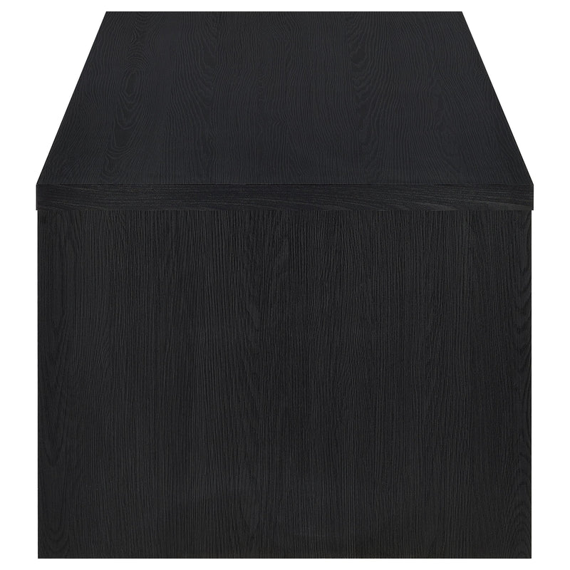 Knapp Lift Top Cocktail Coffee Table with Dual Drawers Black