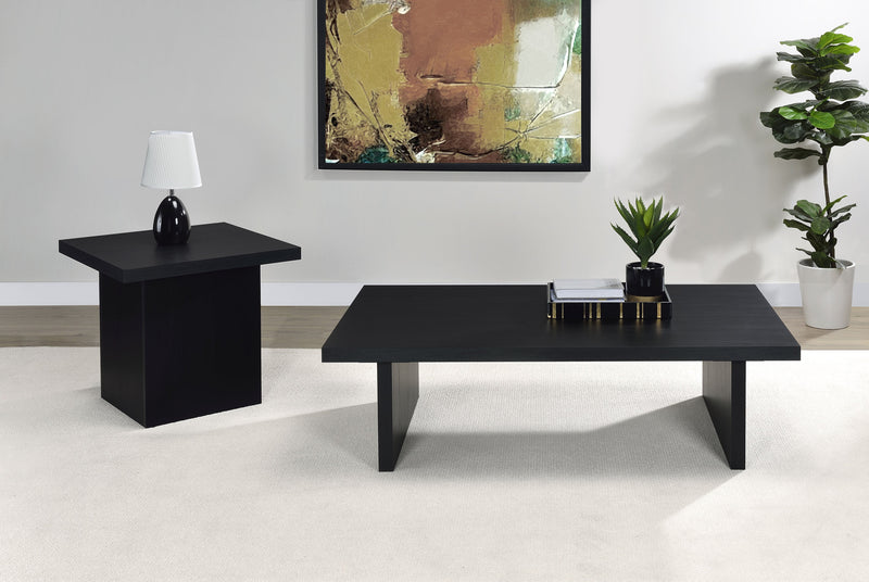 Mesa auxiliar de madera de ingeniería Devar Square