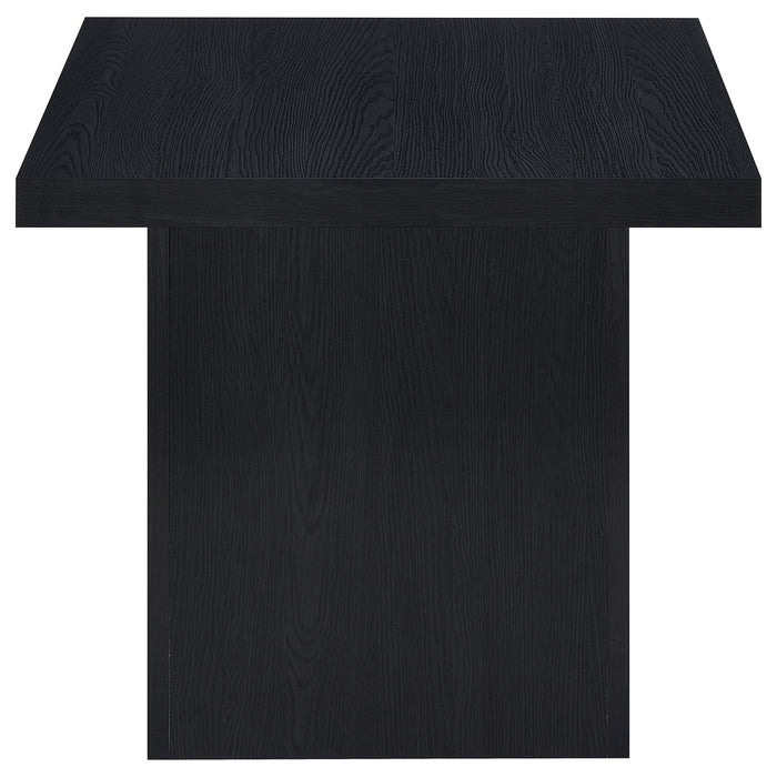 Max  Rectangular Coffee and End Table Set Black