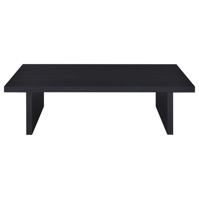 Max  Rectangular Coffee and End Table Set Black