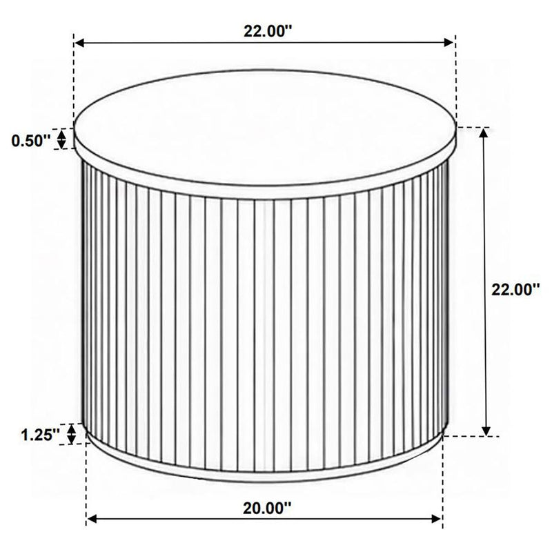Coffey Round Mango Wood End Table