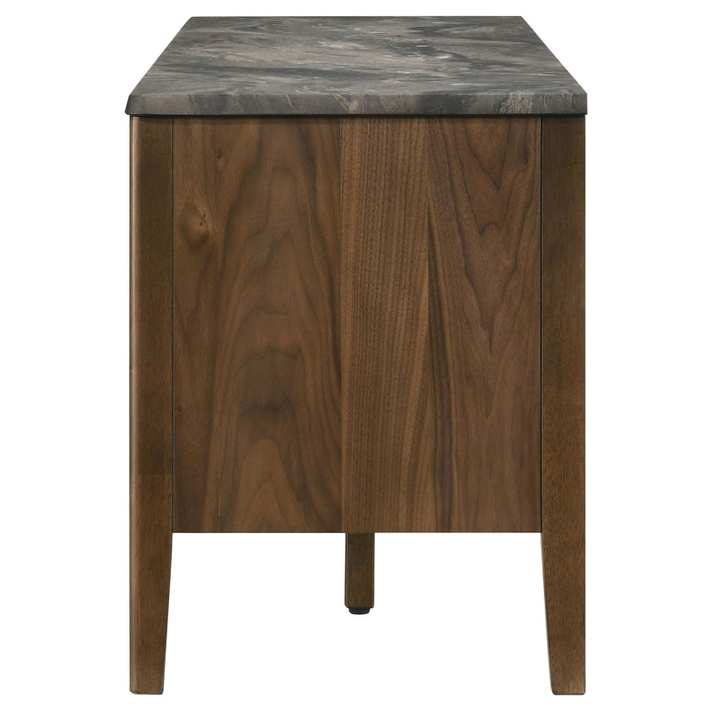 Mueble de TV SmartTop de 2 puertas de 63 pulgadas Bradley, gris y natural