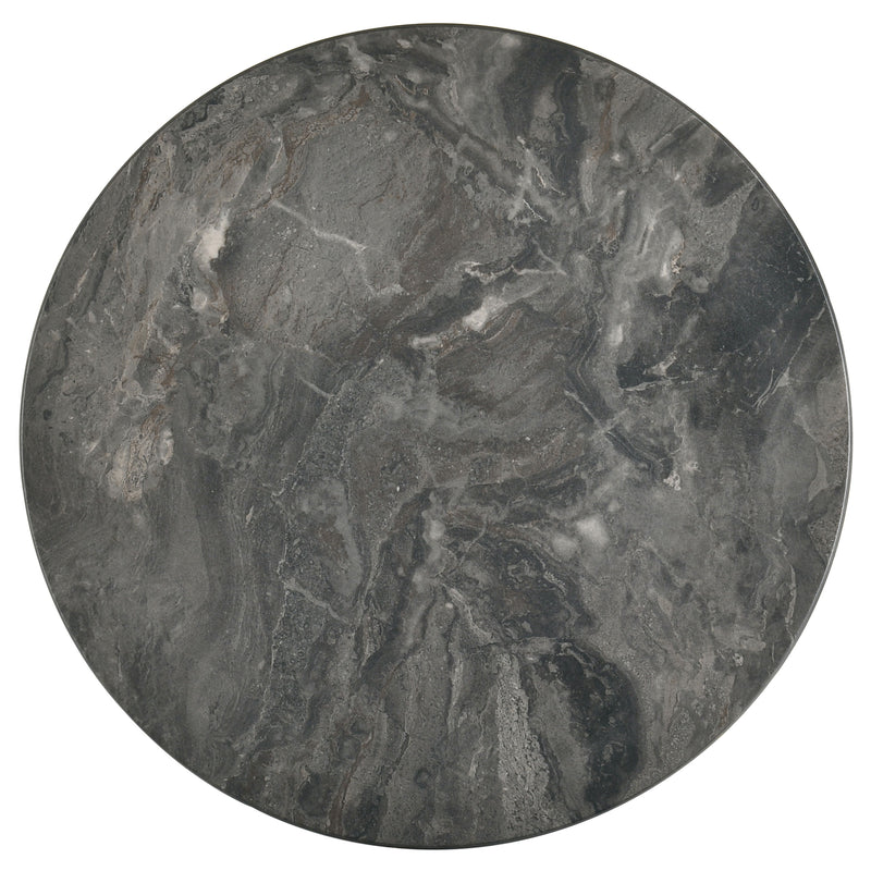 Mesa auxiliar SmartTop redonda Bradley gris y natural