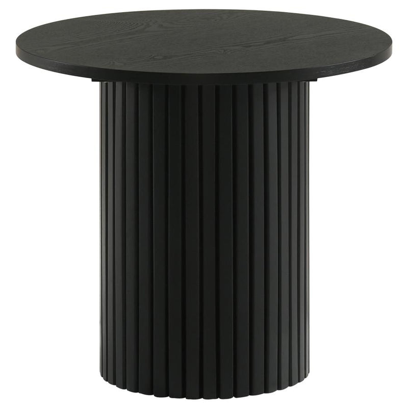 Hamlyn Round Fluted Occasional Side End Table