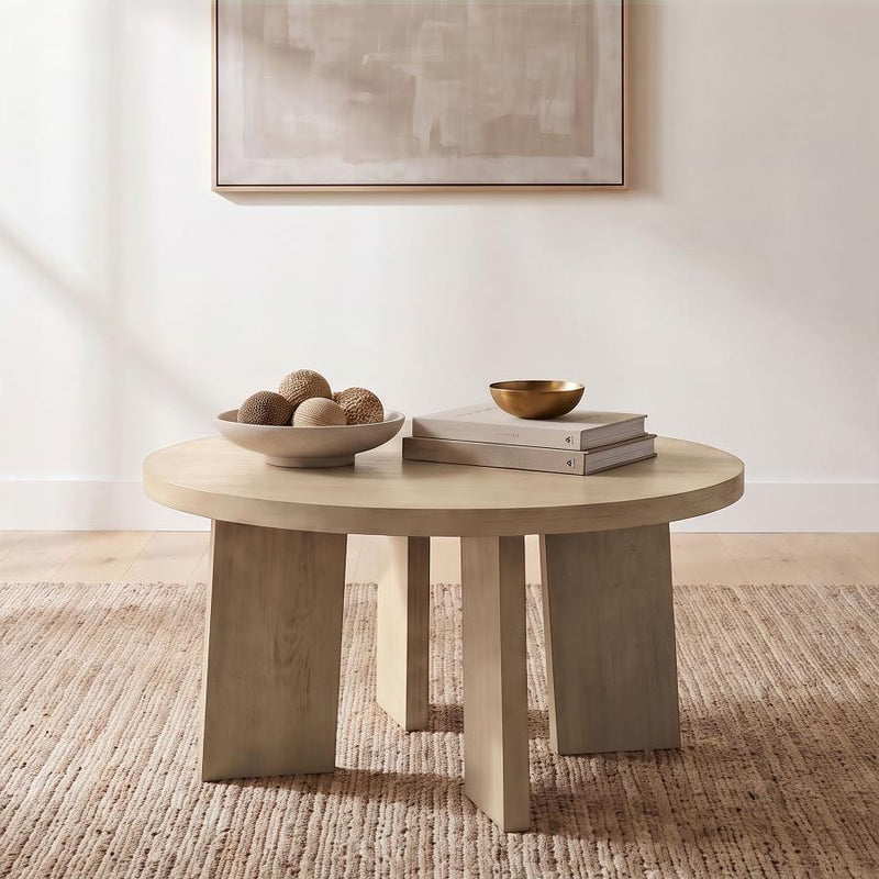 Strouse Contemporary Round Coffee Table in