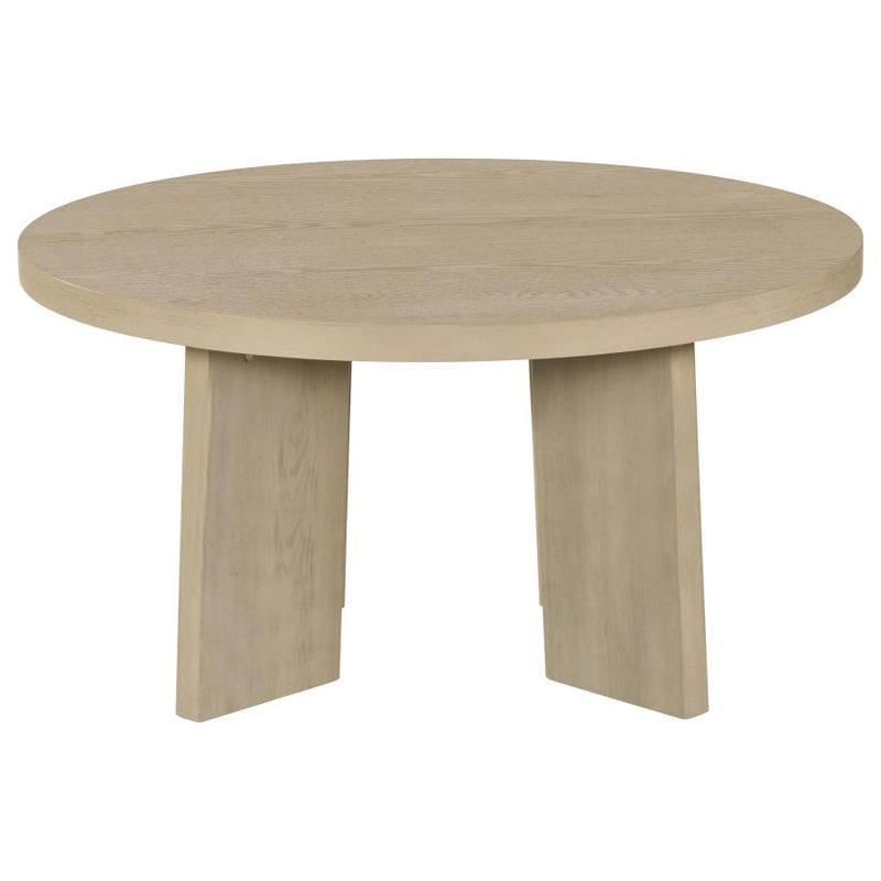 Strouse Contemporary Round Coffee Table in