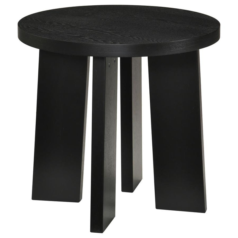 Strouse Contemporary Round End Table in