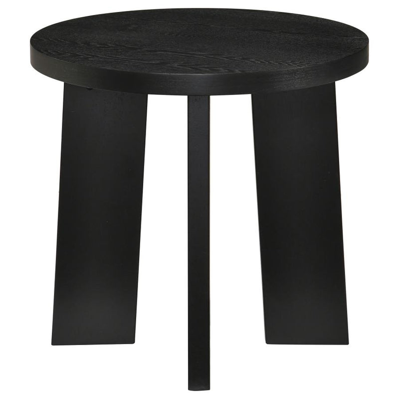 Strouse Contemporary Round End Table in