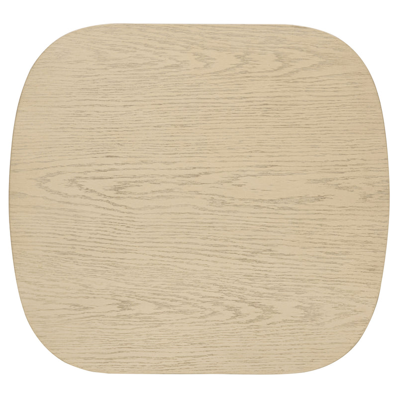 Juego de 3 mesas de centro y auxiliares Kailani color roble beige, estilo costero