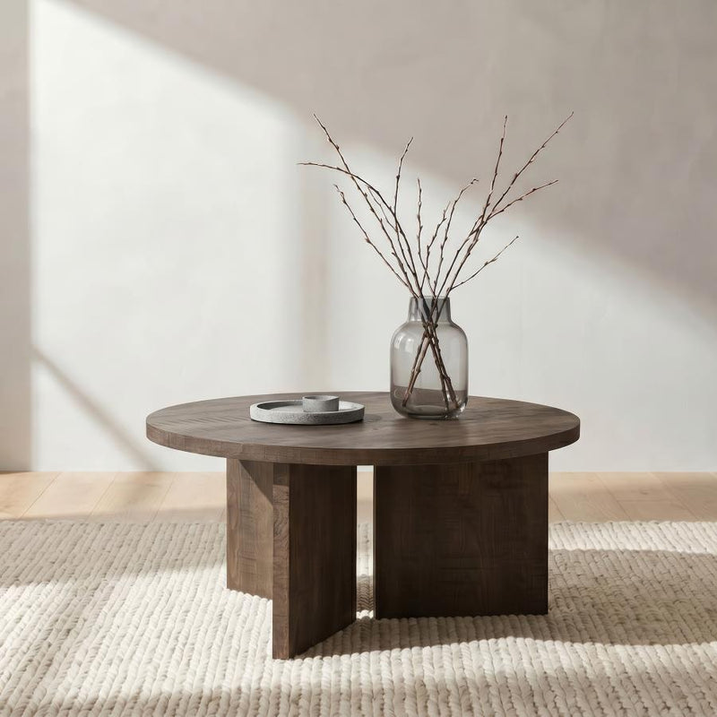 Aragon Round Panel Base Coffee Table